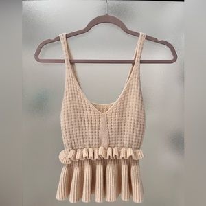 Small cream/tan colored tank top!